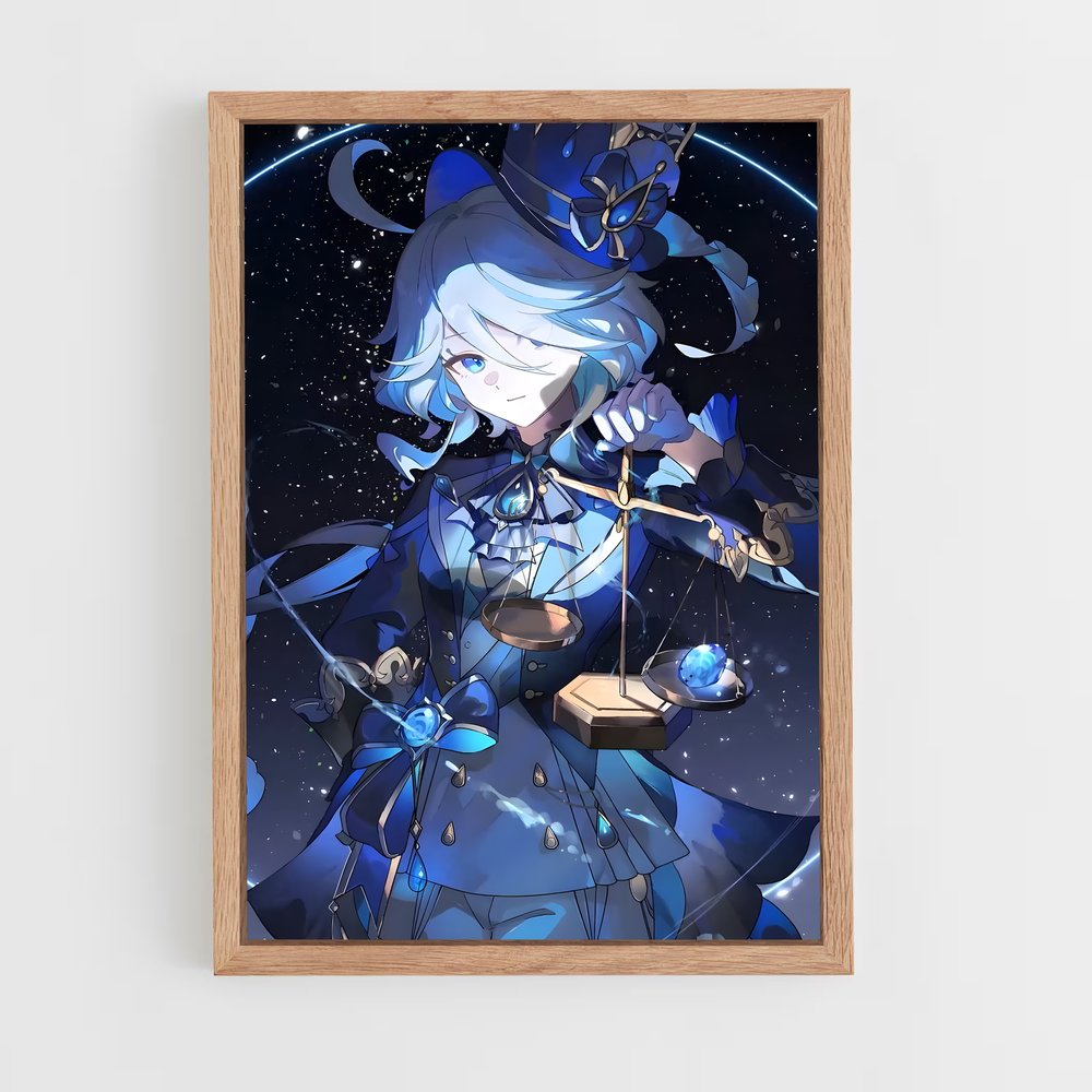 Poster L'Épée de la Demoiselle – affiche Genshin impact (vue 4)